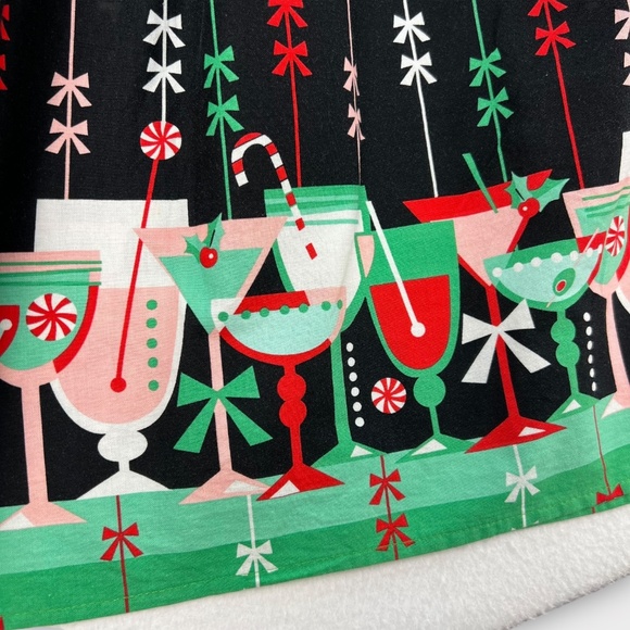 Holiday Cocktail Party Midi Dress Size 1X Christmas Fit & Flare 50s Retro Swing - Picture 3 of 13